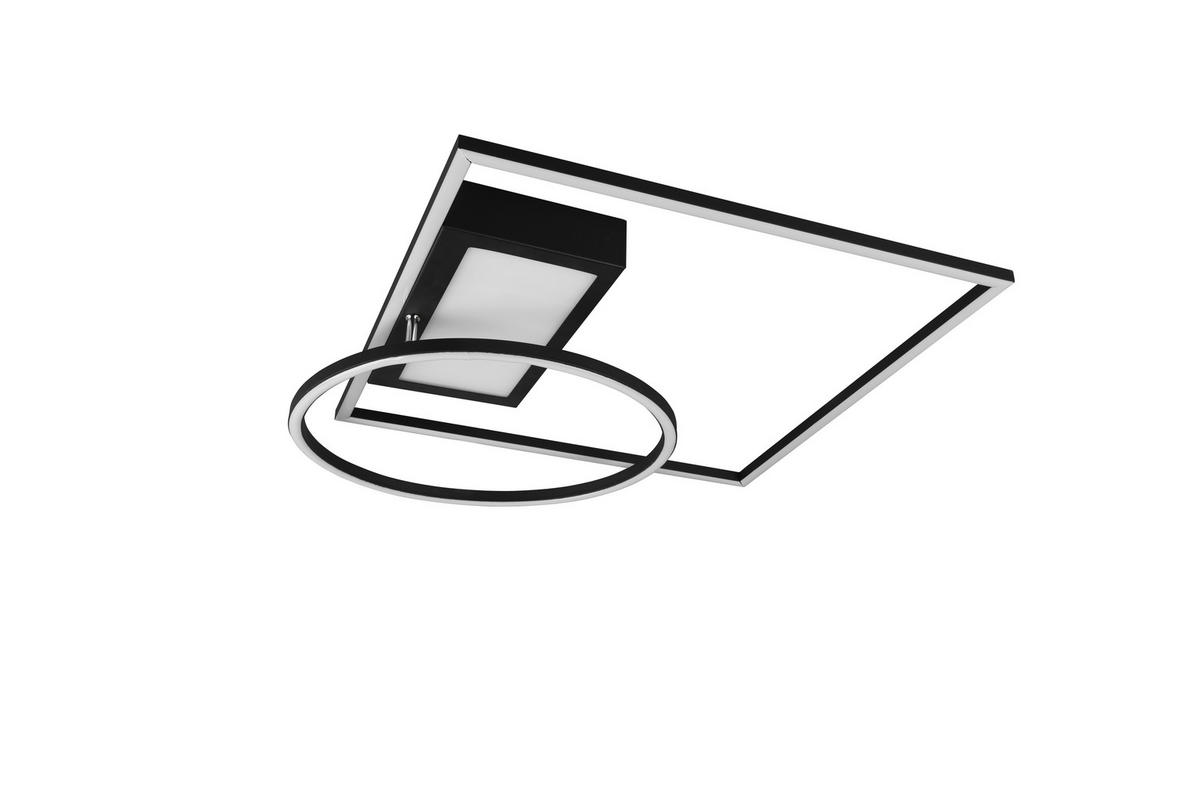 LED PLAFONJERA - crna, Dizajnerski, metal (64,5/9,0/86,5cm)