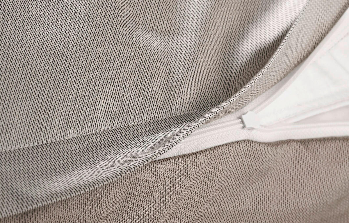 BETTWÄSCHE 3-teilig JOOP! MICRO PATTERN Jersey 200/200 cm  - Beigebraun, Basics, Textil (200/200cm) - Joop!