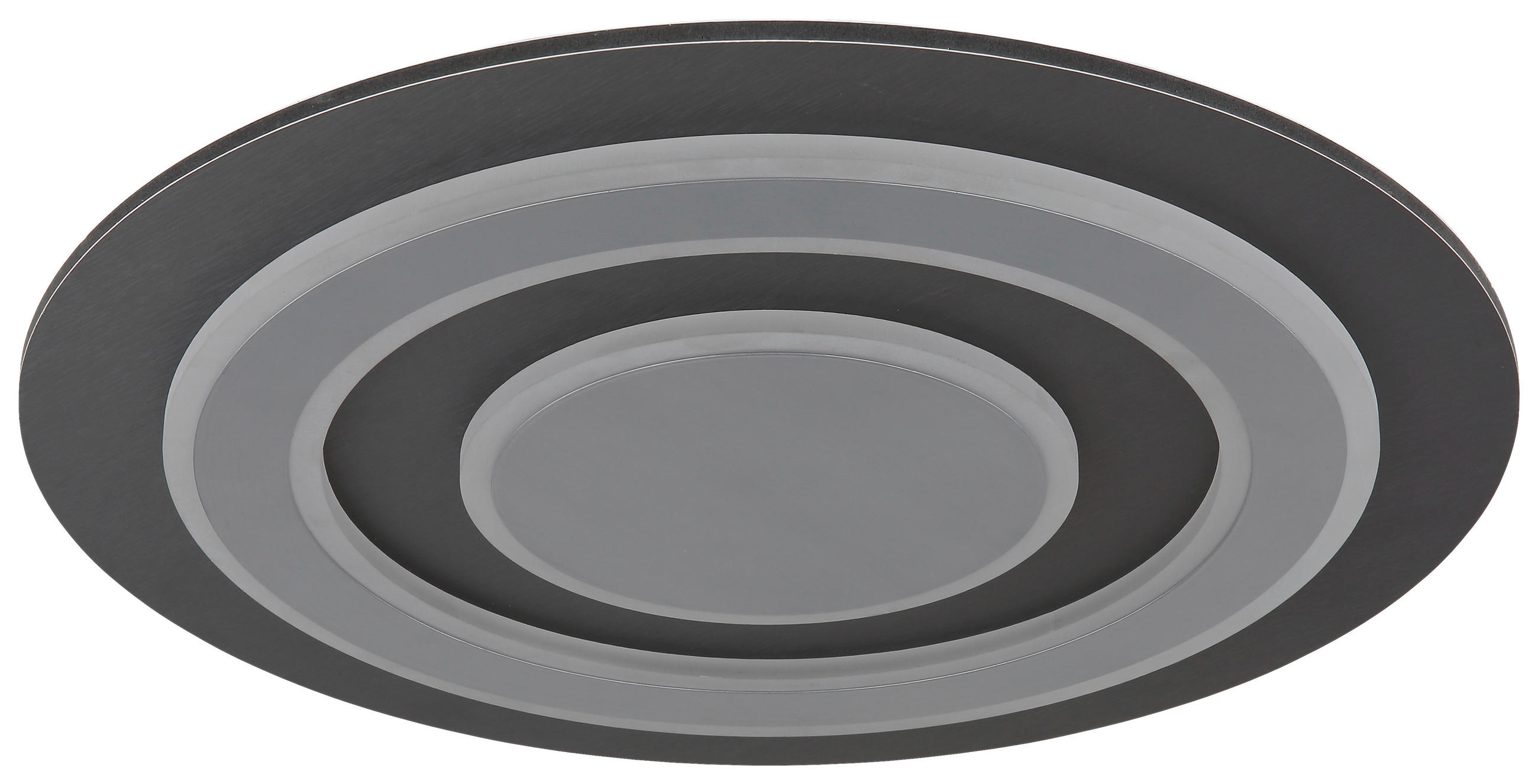 DECKENLEUCHTE 40 W  48/5,2 cm    - Anthrazit/Opal, Design, Kunststoff/Metall (48/5,2cm) - Novel