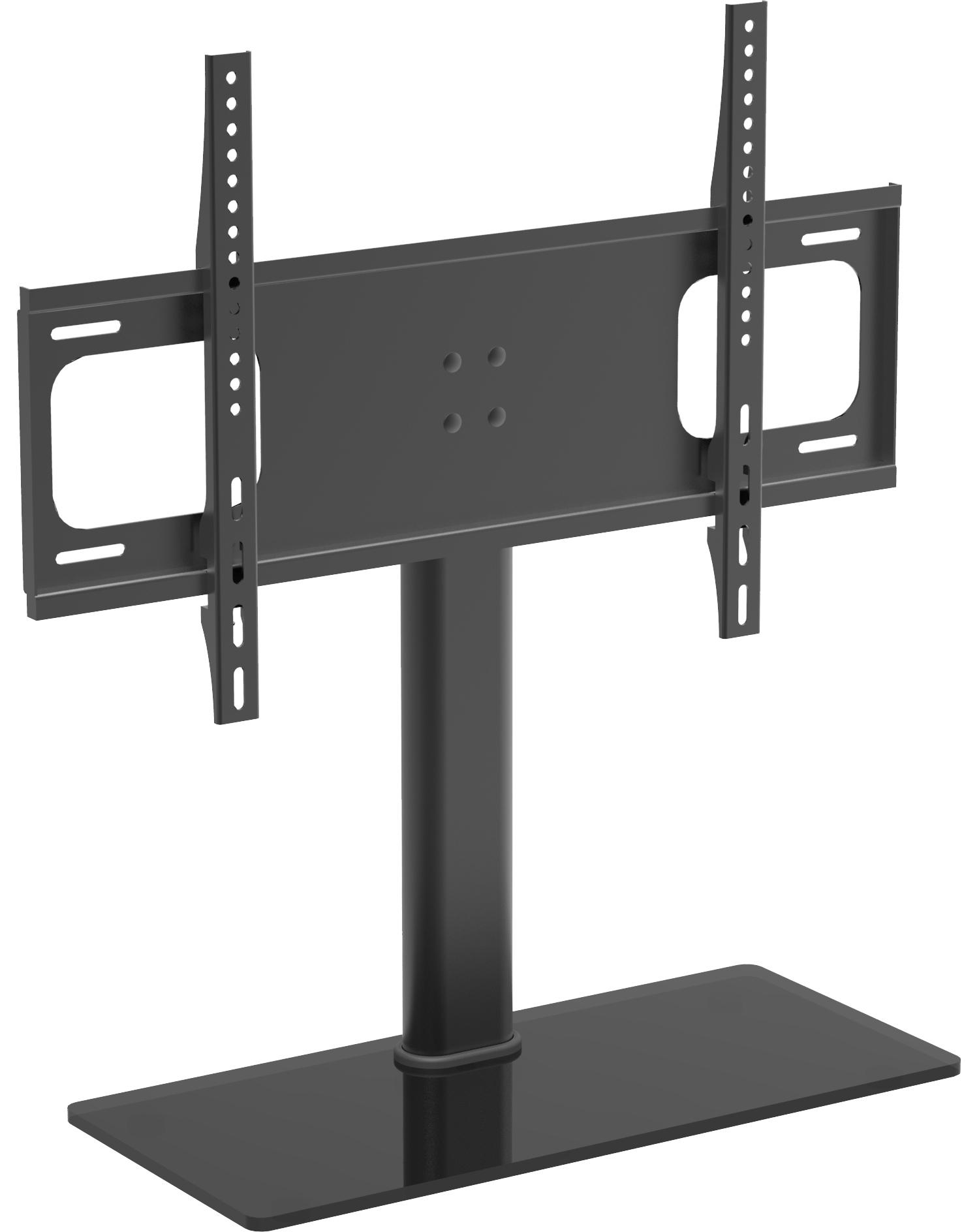 TV-RACK Metall, Glas Schwarz  - Schwarz, Basics, Glas/Metall (66/67,4/25cm) - MID.YOU