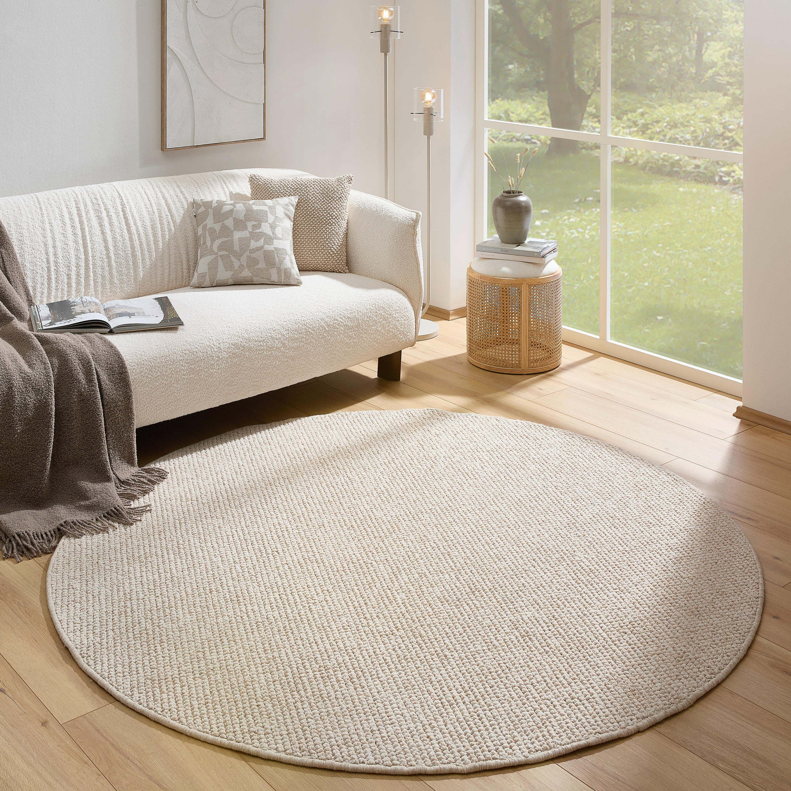 WEBTEPPICH 200 cm Weiß  - Weiß, Basics, Textil (200cm) - Novel