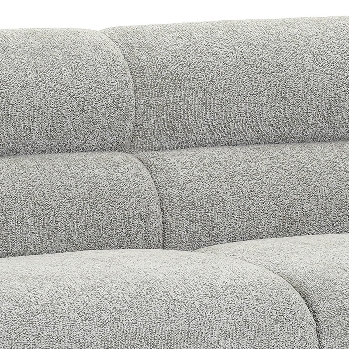 2,5-SITZER Aruna Chenille Mintgrün  - Schwarz/Mintgrün, Design, Kunststoff/Textil (222/83/100cm) - Lomoco