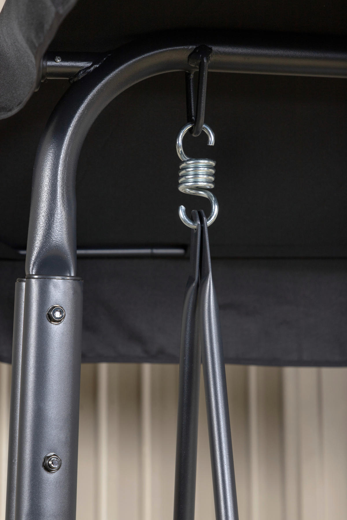 HAMMOCK   203/160/122 cm  - svart, Basics, metall/textil (203/160/122cm) - Best Price