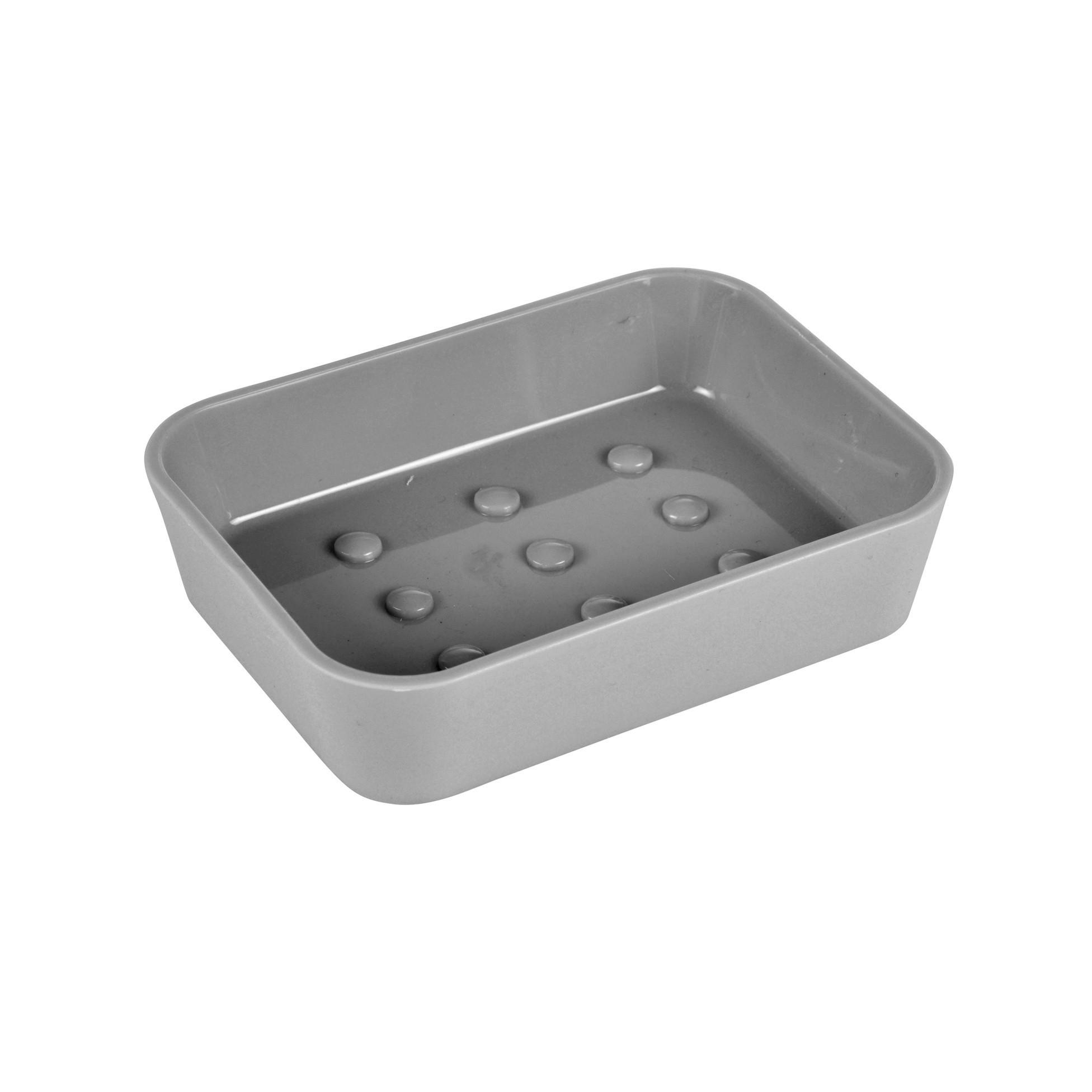 POSUDA ZA SAPUN  tamnosiva  plastika  - tamnosiva, Osnovno, plastika (11,9/2,3/8,9cm) - Homeware