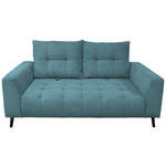 BIGSOFA  in Cord Petrol  - Petrol/Schwarz, KONVENTIONELL, Textil/Metall (246/100/116cm) - Carryhome