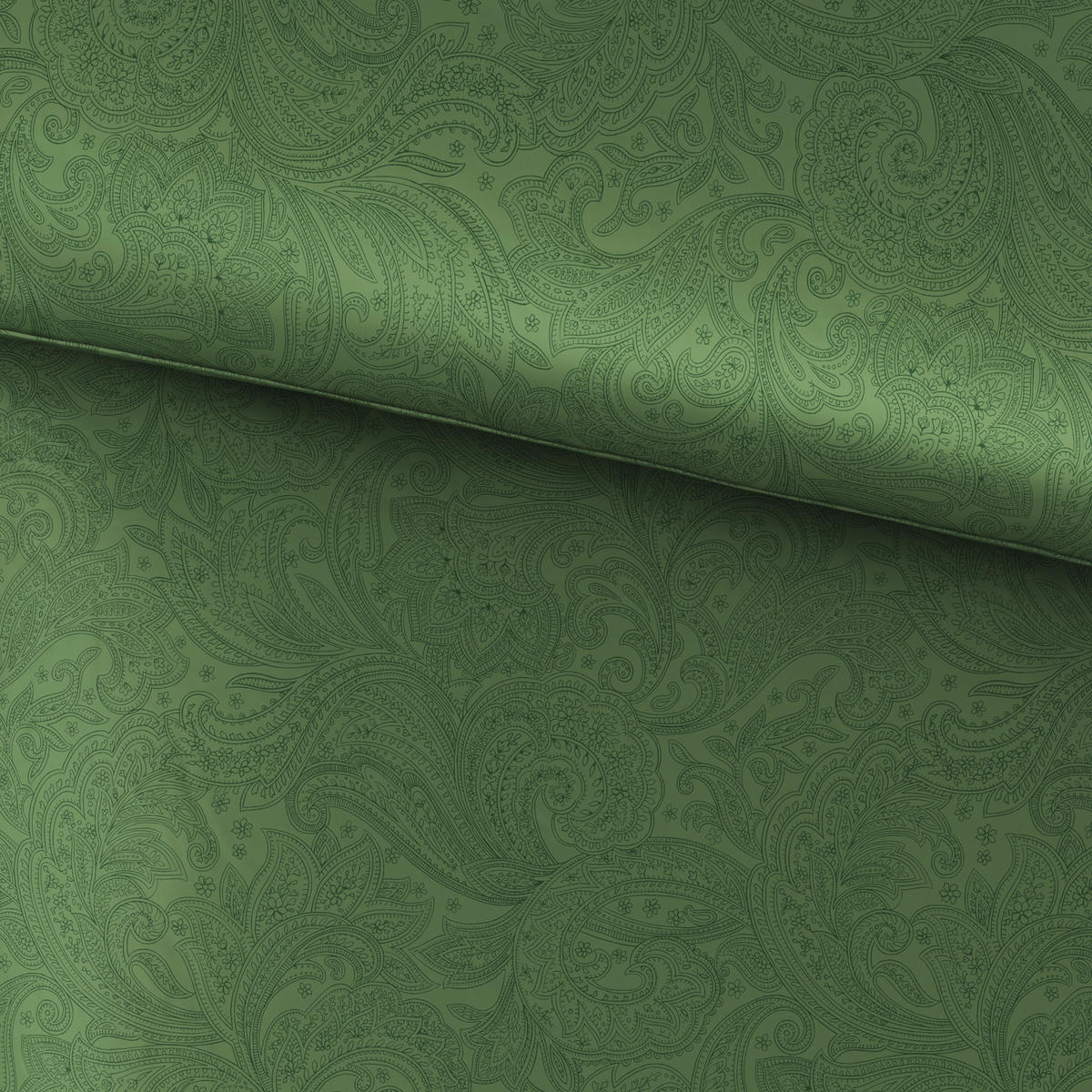 BETTWÄSCHE Satin 200/200 cm  - Jadegrün, Textil (200/200cm) - Novel