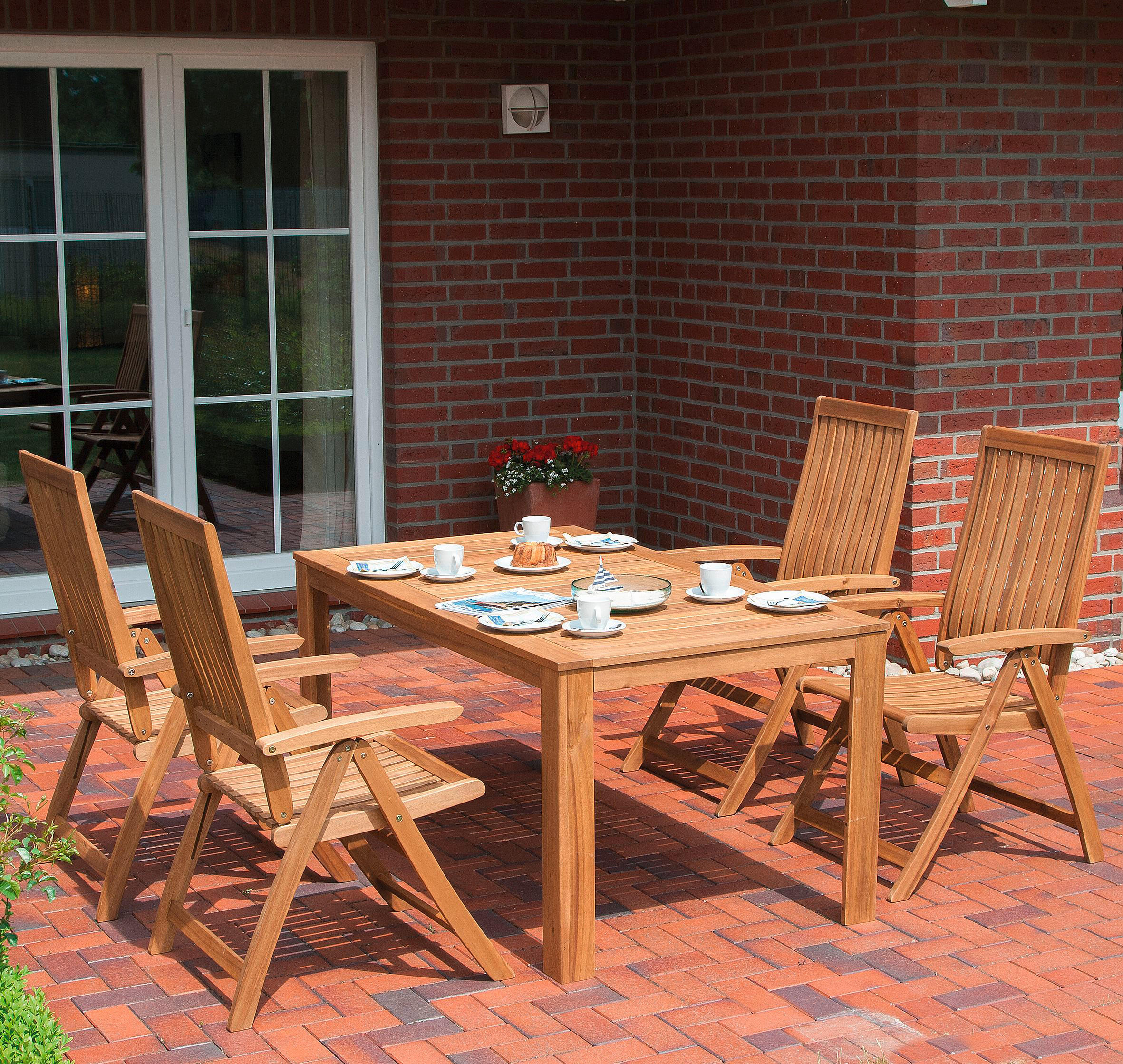 GARTENTISCH 160/90/75 cm Holz rechteckig  - Akaziefarben, KONVENTIONELL, Holz (160/90/75cm) - Siena Garden