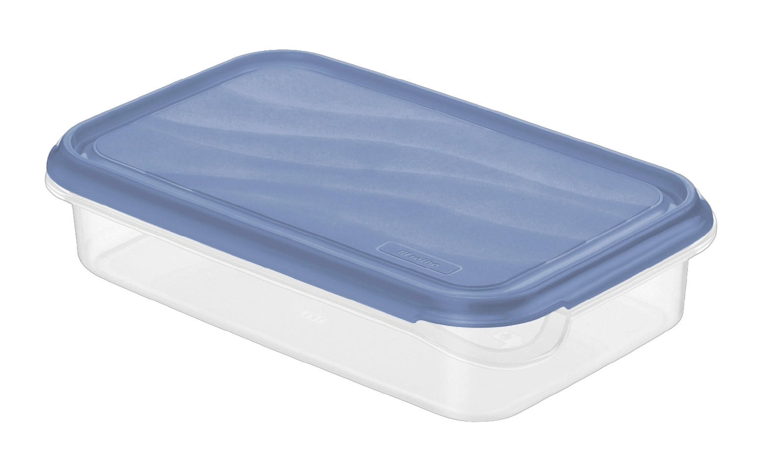 POSUDA ZA ČUVANJE NAMIRNICA 1 l Rondo - prozirno/plava, Basics, plastika (24/16/5,3cm) - Rotho