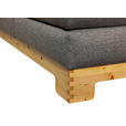 BOXSPRINGBETT 160/200 cm  in Zirbelkieferfarben, Hellgrau  - Zirbelkieferfarben/Hellgrau, Natur, Holz/Textil (160/200cm) - Linea Natura