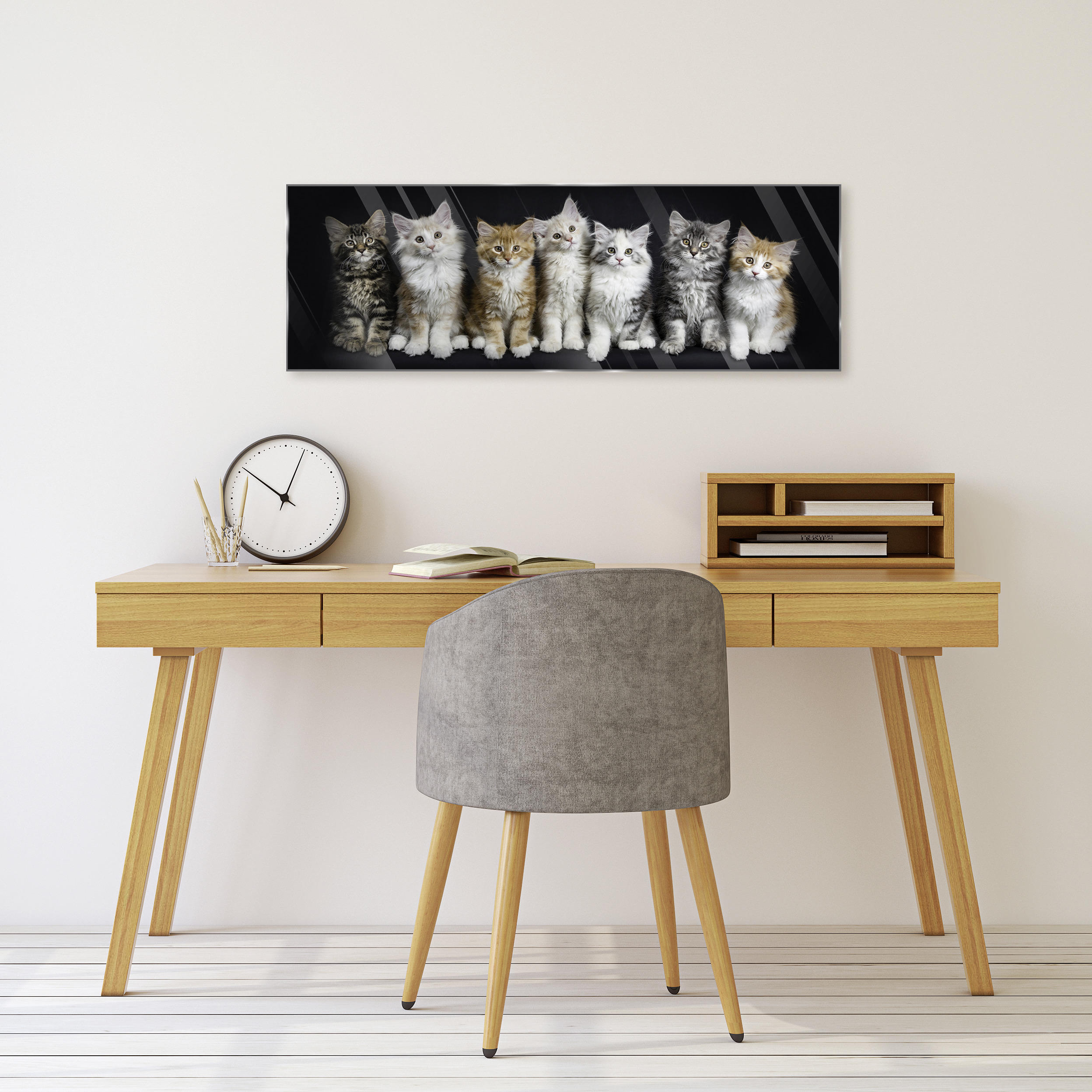 OBRAZ NA SKLE, zvířata, 33/98/1,40 cm - vícebarevná, Design, sklo (33/98/1,40cm) - Euroart