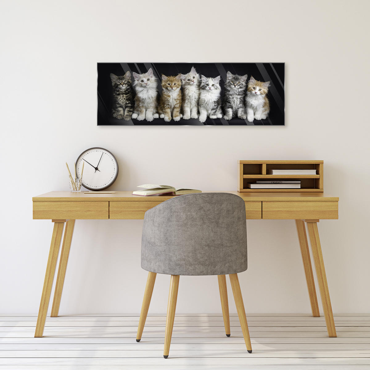 OBRAZ NA SKLE, zvířata, 33/98/1,40 cm - vícebarevná, Design, sklo (33/98/1,40cm) - Euroart