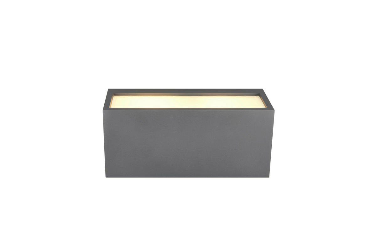 VÄGGLAMPA FÖR UTOMHUS   - antracit, Basics, metall/glas (11/25/10cm) - Trio Leuchten