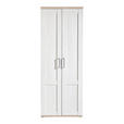 GARDEROBENSCHRANK in 76/200/38 cm - Eichefarben/Silberfarben, Design, Holzwerkstoff/Kunststoff (76/200/38cm) - Xora