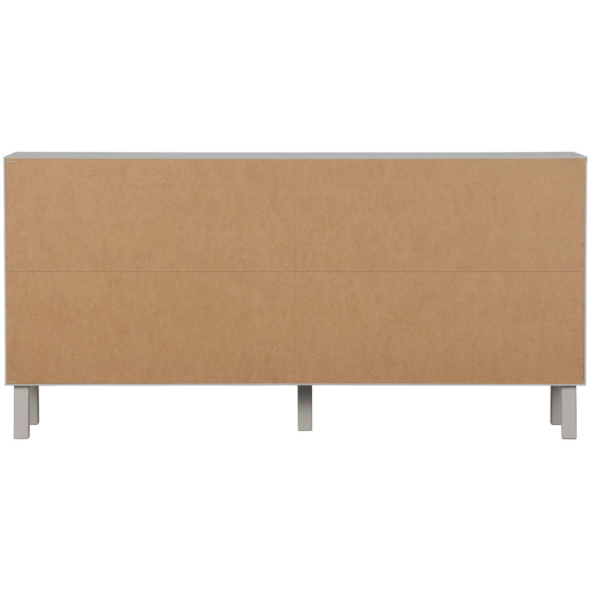KOMMODE Madu  in 160/78/46 cm  - Goldfarben/Hellgrau, Design, Holz/Metall (160/78/46cm) - Livetastic
