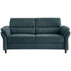 3-SITZER-SOFA Mikrofaser Blau  - Blau/Schwarz, MODERN, Holz/Textil (192/90/89cm) - Livetastic