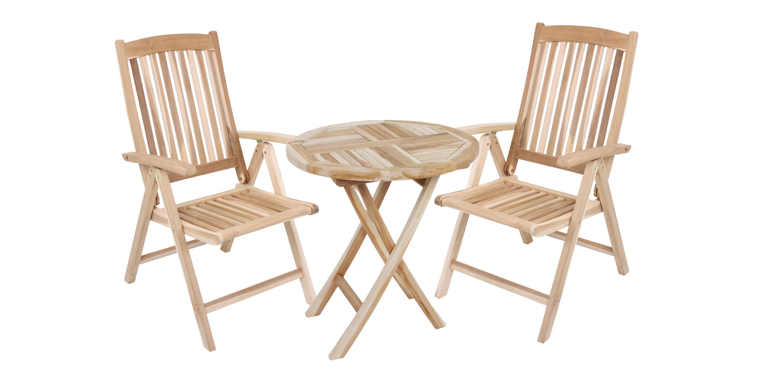 GARTENSET Teakholz Hartholz  - Teakfarben, Basics, Holz (70/105/59cm) - Gardenson