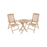 GARTENSET Teakholz Hartholz  - Teakfarben, Basics, Holz (70/105/59cm) - Gardenson
