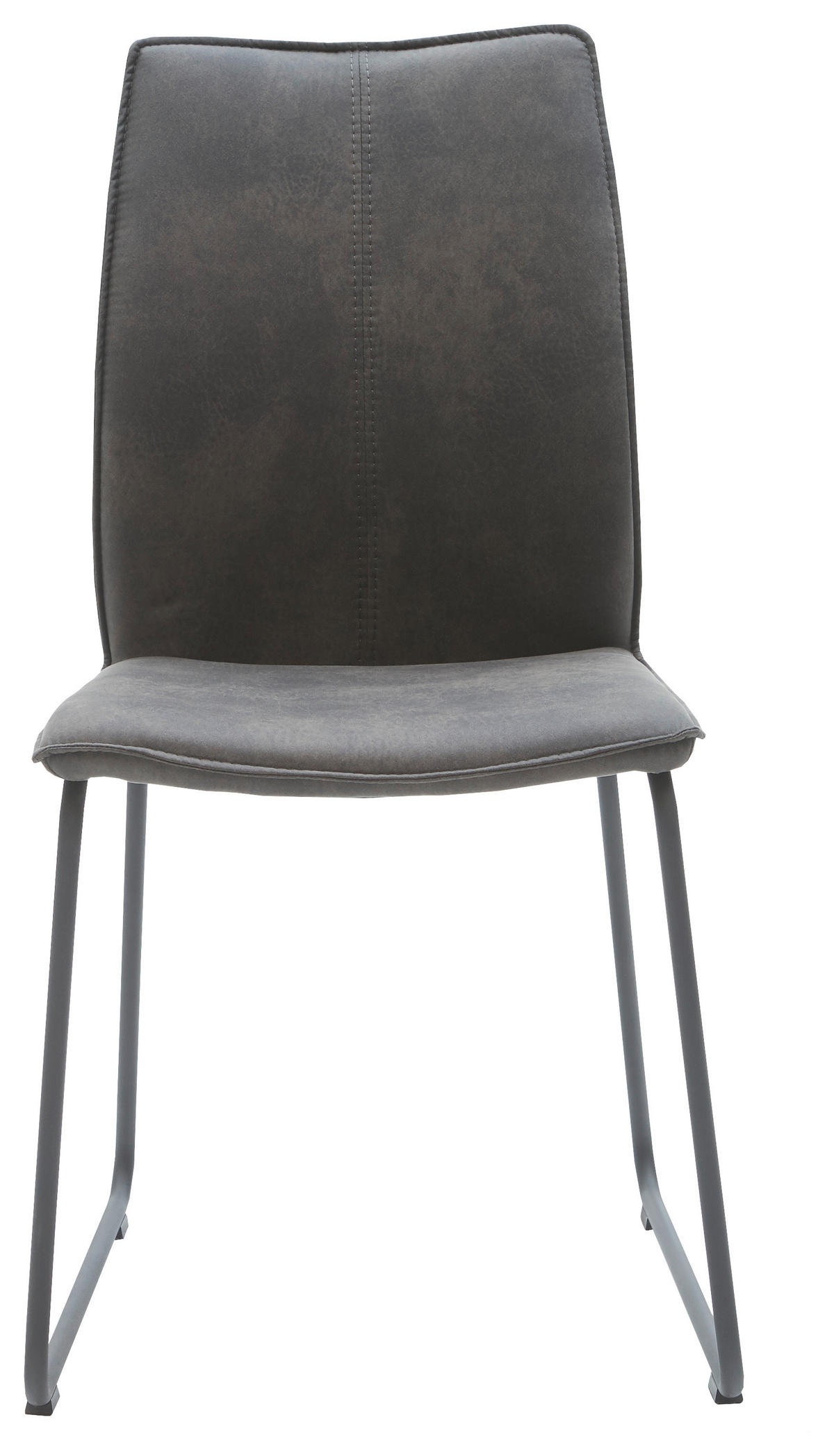 STUHL - Anthrazit, Design, Textil/Metall (46/93/57cm) - Dieter Knoll