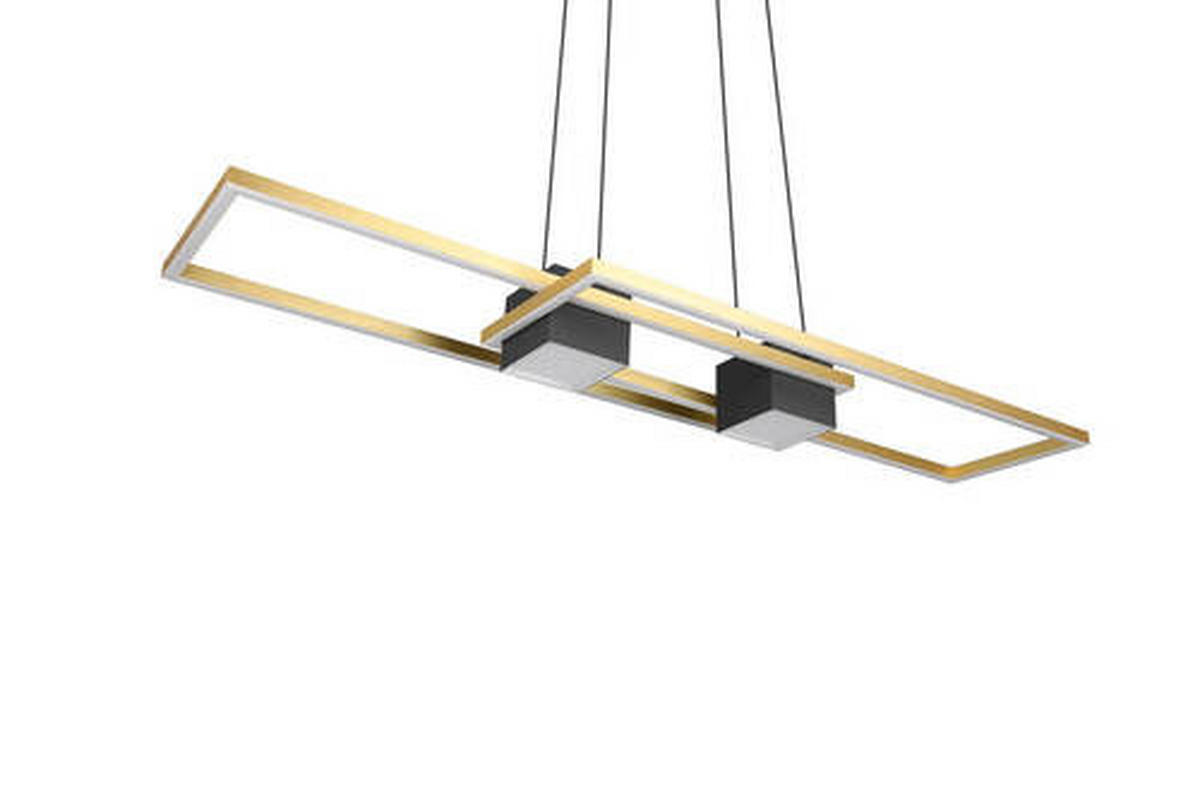 LED-HÄNGELEUCHTE 100/28/150 cm    - Messingfarben/Goldfarben, Design, Metall (100/28/150cm) - Trio Leuchten