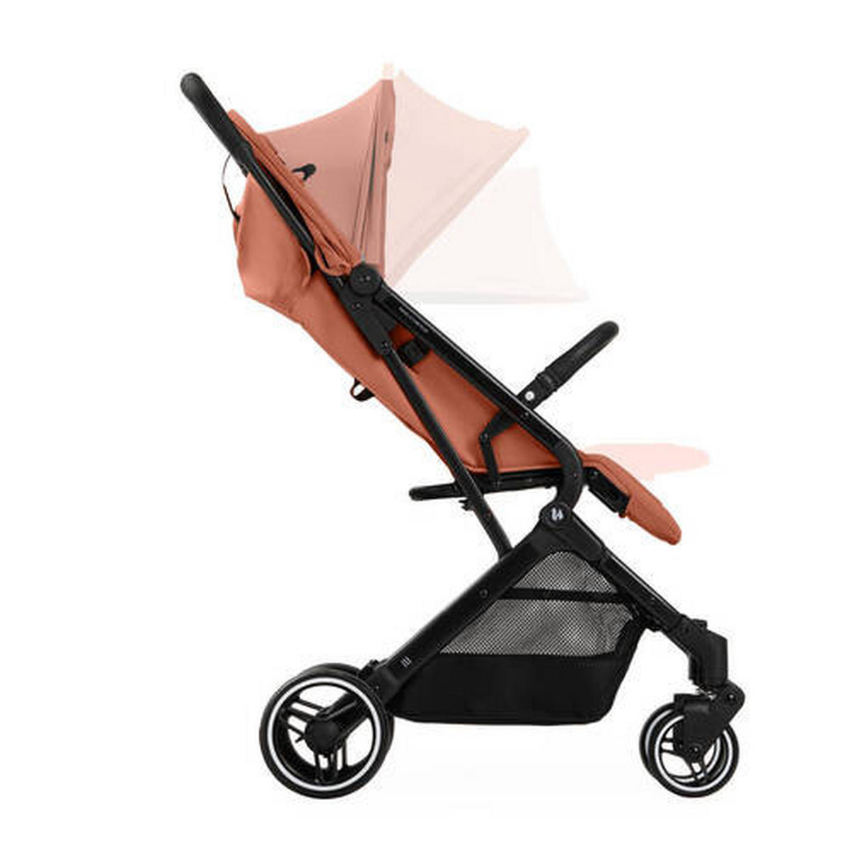 BUGGY TRAVEL N CARE PLUS  - Rostfarben/Schwarz, Basics, Textil/Metall (81/51,5/105cm) - Hauck