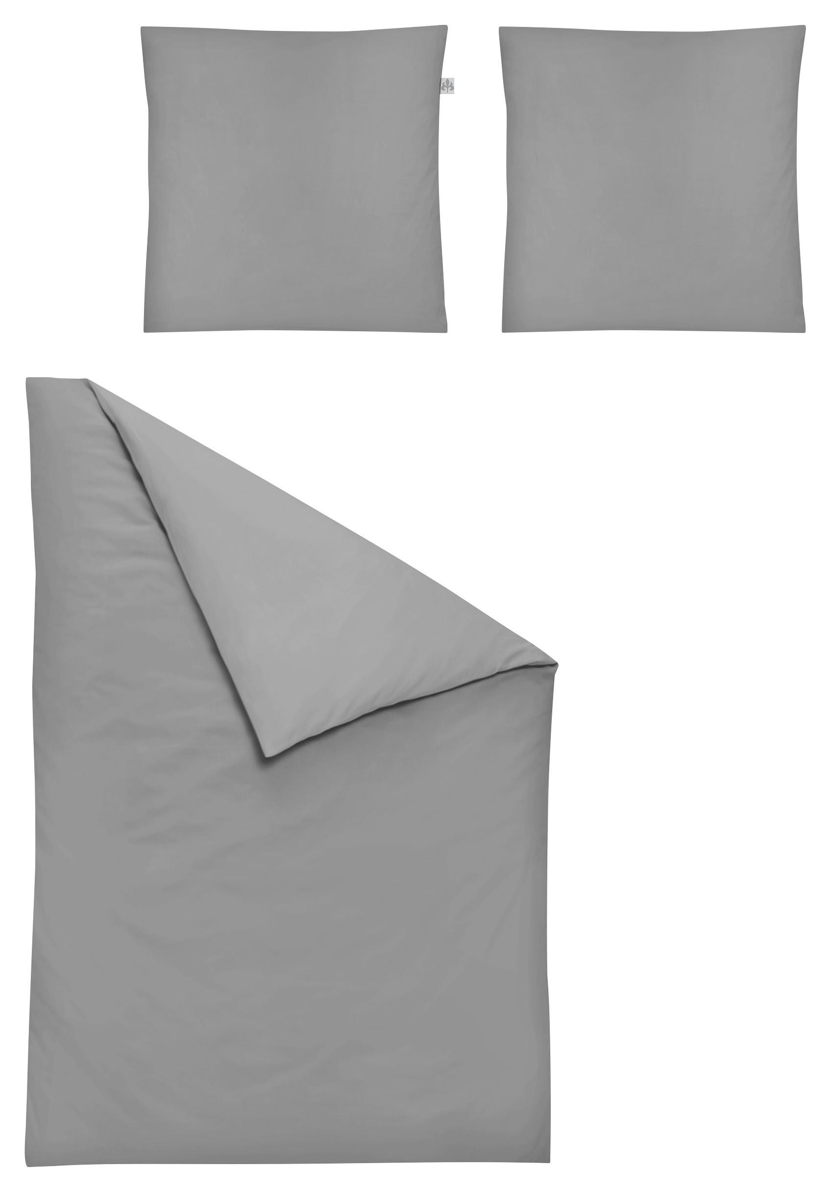 BETTWÄSCHE Biber 155/200 cm  - Graphitfarben, KONVENTIONELL, Textil (155/200cm) - Irisette