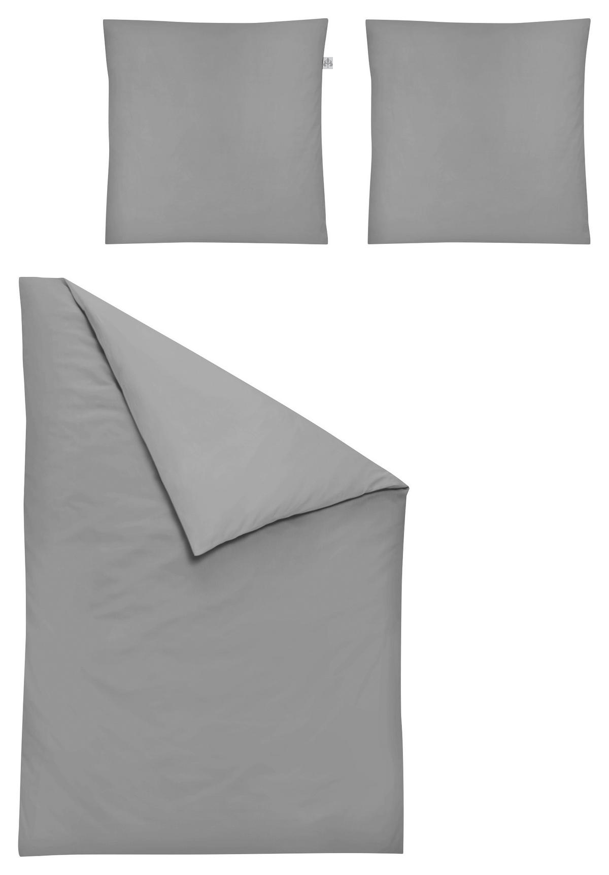 BETTWÄSCHE Biber 155/200 cm  - Graphitfarben, KONVENTIONELL, Textil (155/200cm) - Irisette