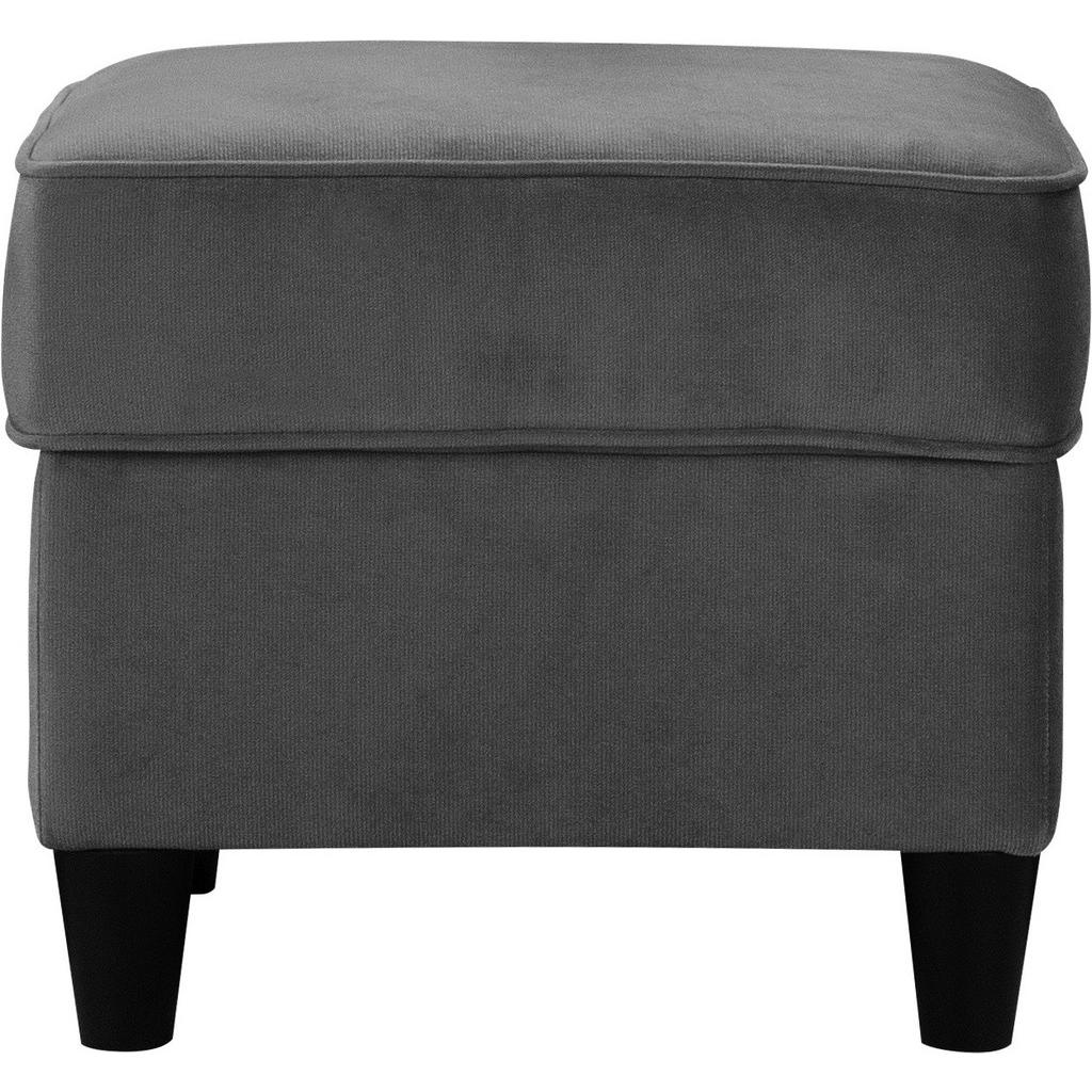 Thumbnail - Mid.you Hocker, Anthrazit, Textil, quadratisch, 52x45x52 cm, Made in EU, Wohnzimmer, Hocker, Sitzhocker