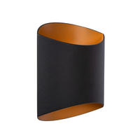 LED-WANDLEUCHTE Diletta 16/8/18 cm  - Schwarz, KONVENTIONELL, Metall (16/8/18cm) - Lucide