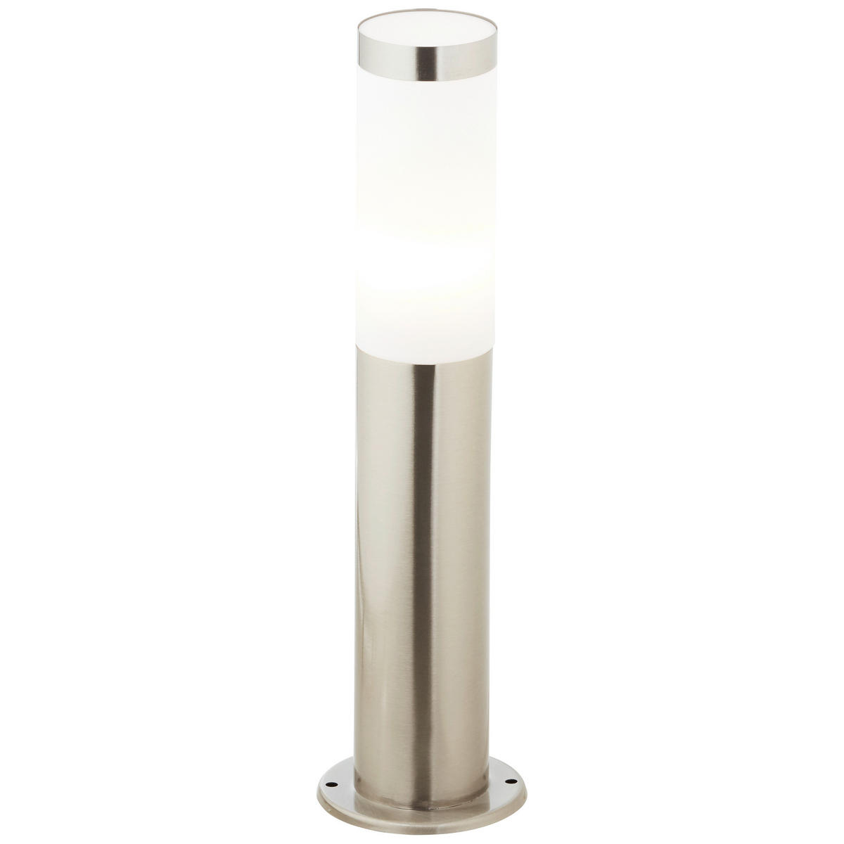 SOCKELLEUCHTE - Edelstahlfarben, Konventionell, Kunststoff/Metall (7,5/51cm) - Brilliant