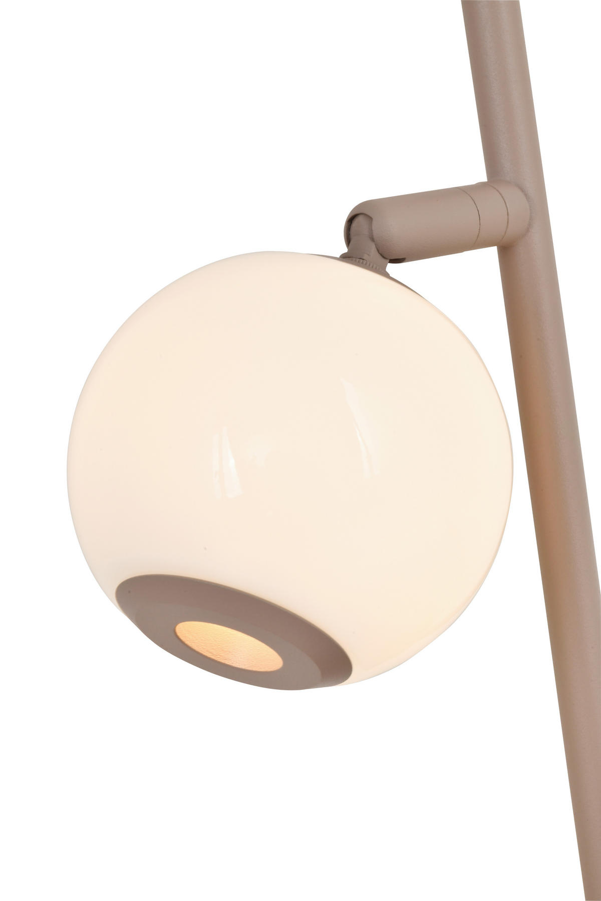 LED-TISCHLEUCHTE Luberon 32,5/49,5/19 cm  - Sandfarben/Schwarzchrom, Design, Glas/Kunststoff (32,5/49,5/19cm)