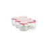 EINMACHGLAS-SET - Transparent, Glas/Metall EINMACHGLAS-SET - Transparent, Glas/Metall