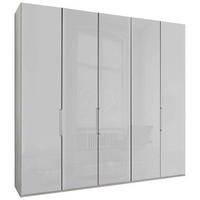 DREHTÜRENSCHRANK in Weiss  - Chromfarben/Weiss, Konventionell, Glas/Holzwerkstoff (250/216/58cm) - Dieter Knoll