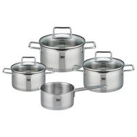 KOCHTOPFSET Smart Steam 4-teilig  - Edelstahlfarben, Basics, Metall - ELO