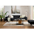 ECKSOFA in Chenille Anthrazit  167/311 cm  - Anthrazit/Schwarz, Design, Textil/Metall (167/311cm) - Xora