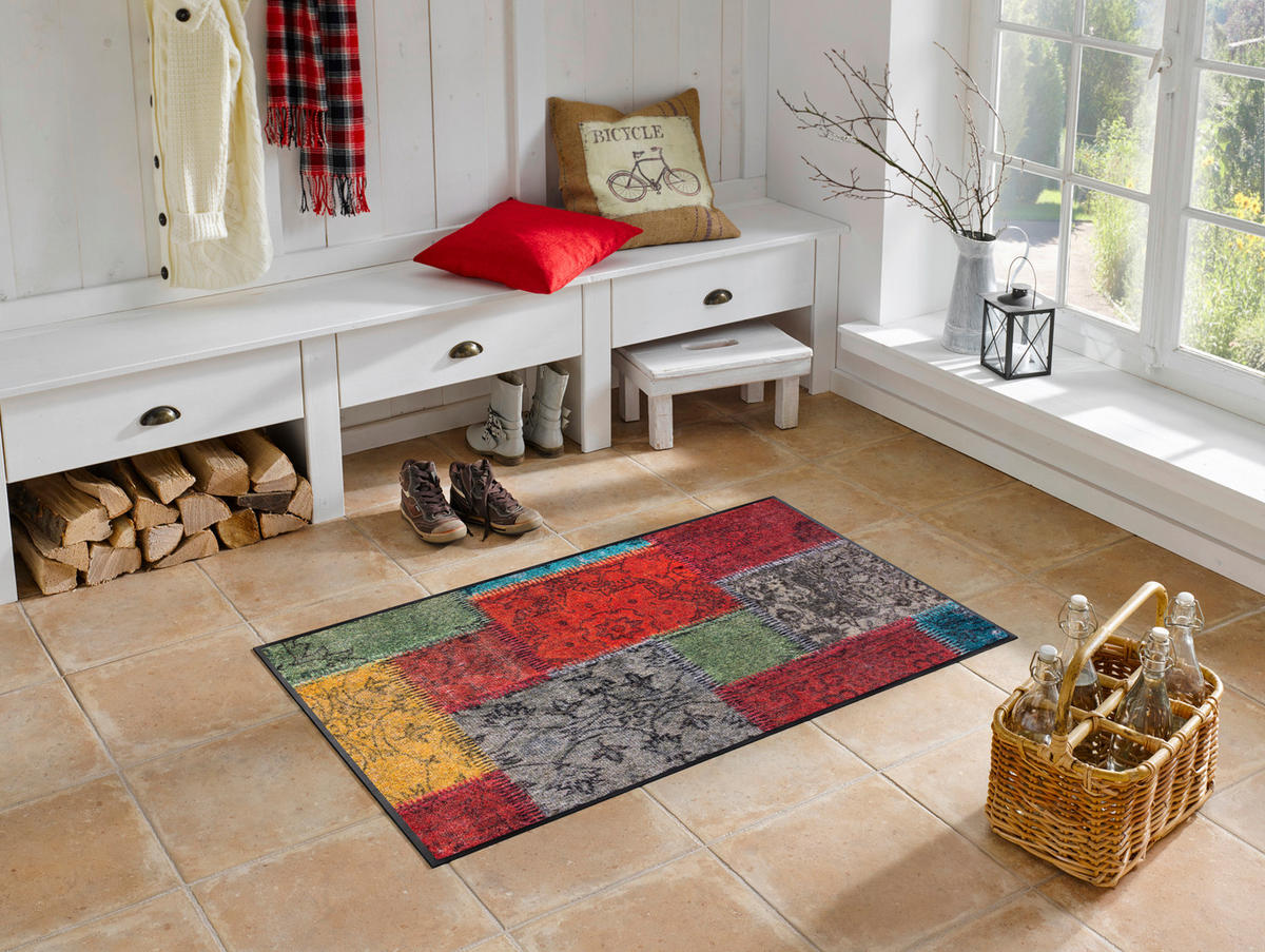 TRAVERSĂ - multicolor, Trend, plastic/textil (75/190cm) - wash+dry