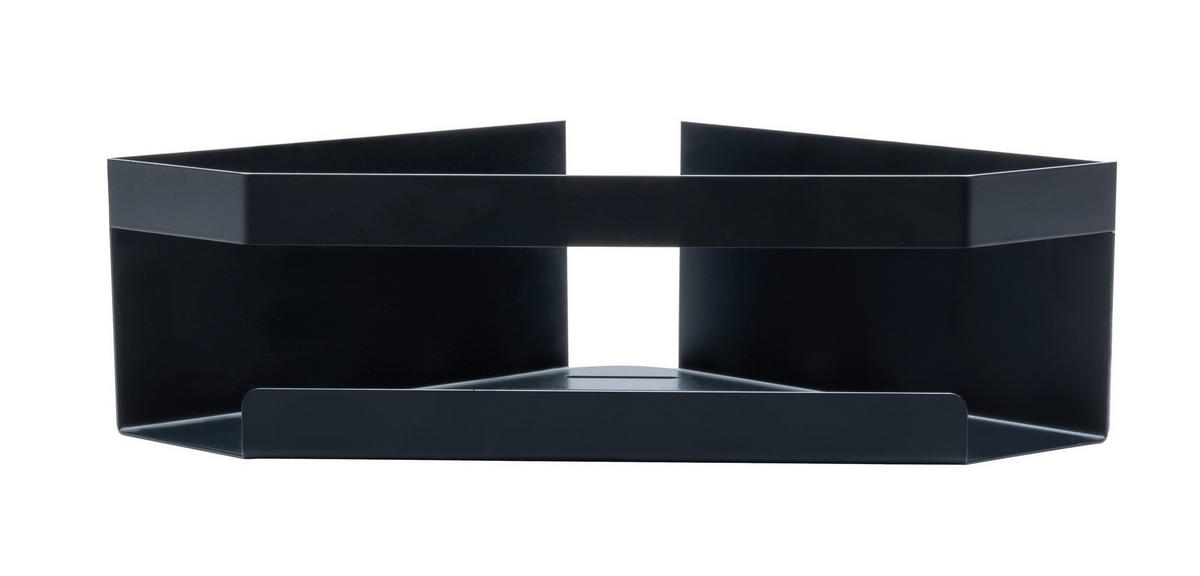 DUSCHABLAGE Metall  - Schwarz, KONVENTIONELL, Metall (28,5/8/18cm) - Schöner Wohnen