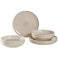 TAFELSERVICE Perlemor sand Sandfarben 8-teilig 4 Personen  - Sandfarben, KONVENTIONELL, Keramik (34,5/19,4/32,0cm) - like.Villeroy & Boch