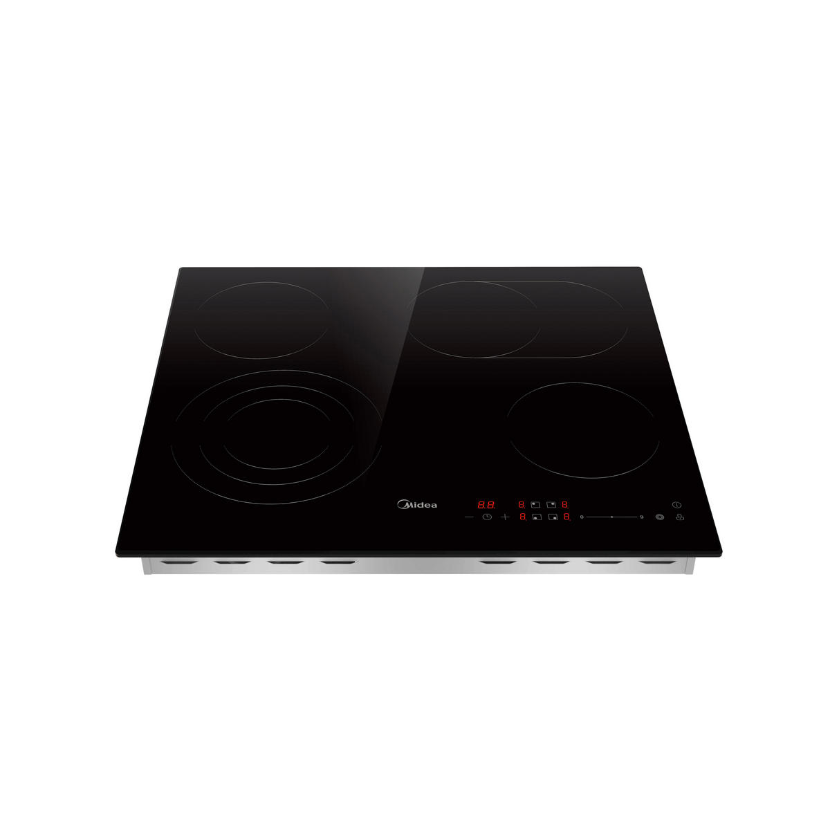 GLASKERAMIKKOCHFELD MCH731F218K0  - Schwarz, Basics, Glas/Metall (52/51/59cm) - Midea