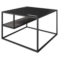 COUCHTISCH in Metall, Holzwerkstoff  - Schwarz, MODERN, Holzwerkstoff/Metall (70/70/45cm) - Minecraft