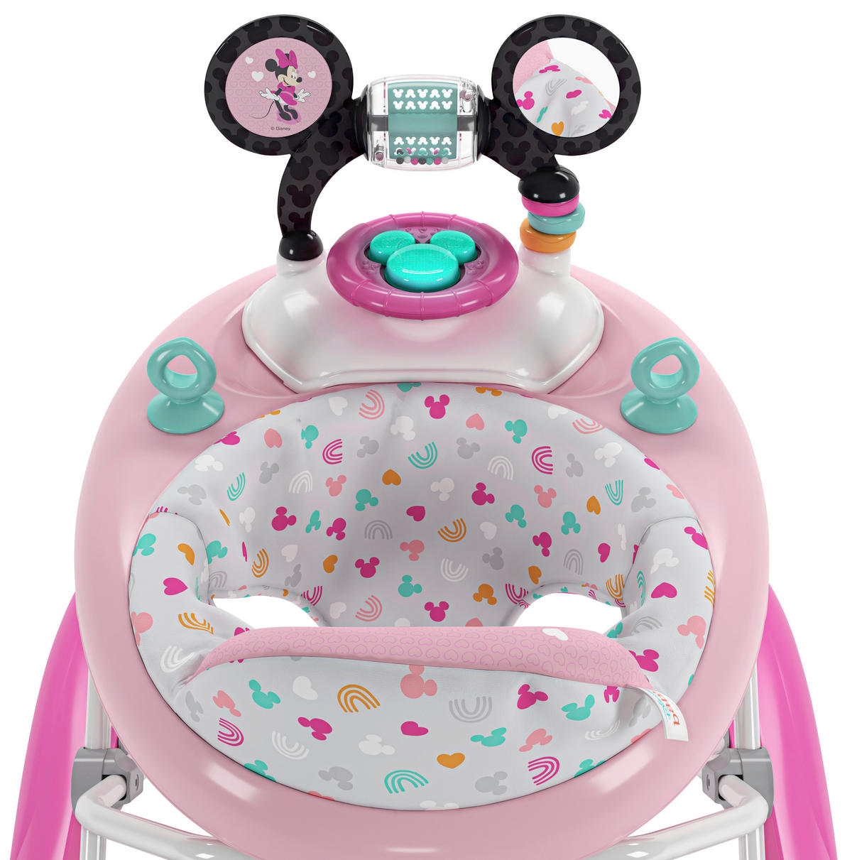 LAUFLERNWAGEN  - Multicolor/Rosa, Basics, Kunststoff/Textil (68.6/63.5/61cm)