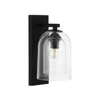WANDLEUCHTE Elaris 31/15/19 cm  - Transparent, Design, Glas (31/15/19cm)