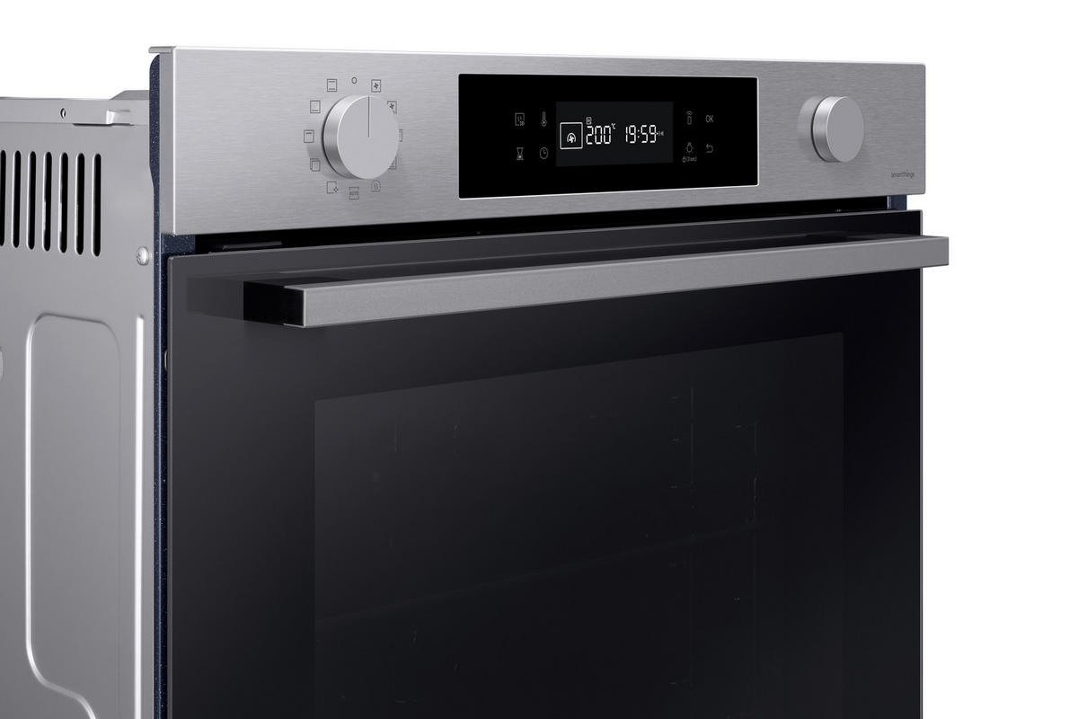 EINBAUBACKOFEN NV7B41307AS/U1  - Edelstahlfarben/Schwarz, Design, Glas/Kunststoff (59,5/59,6/57,1cm) - Samsung