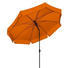 SONNENSCHIRM 200 cm Braun, Orange - Anthrazit/Braun, KONVENTIONELL, Textil/Metall (200cm)