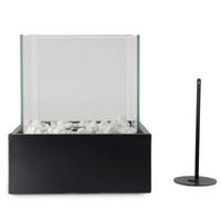 Feuerstelle inkl. Ziersteine Calienta  - Schwarz, Basics, Metall (21/30/21cm)