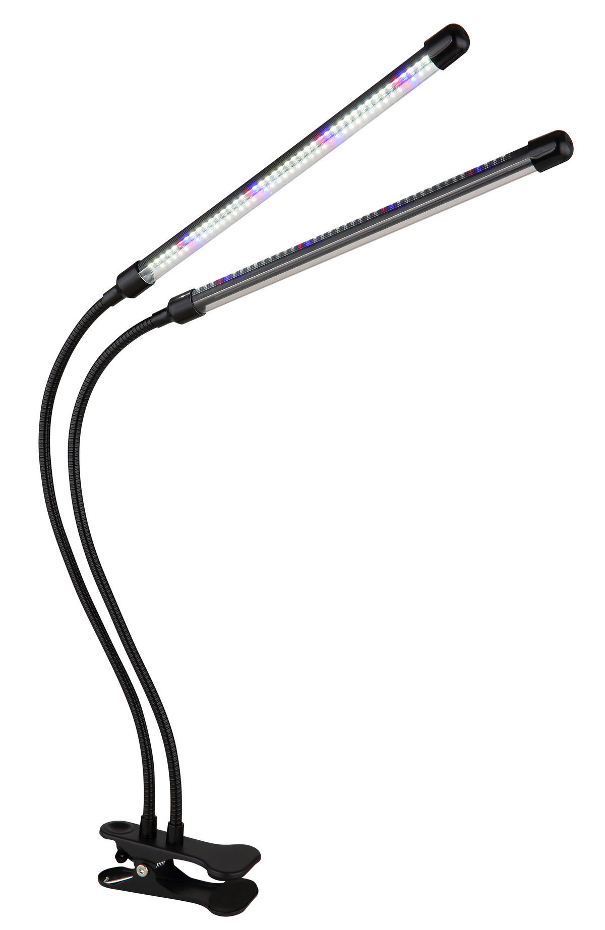LED-KLEMMLEUCHTE - Transparent/Schwarz, Konventionell, Kunststoff/Metall (45/41/47cm) - Globo