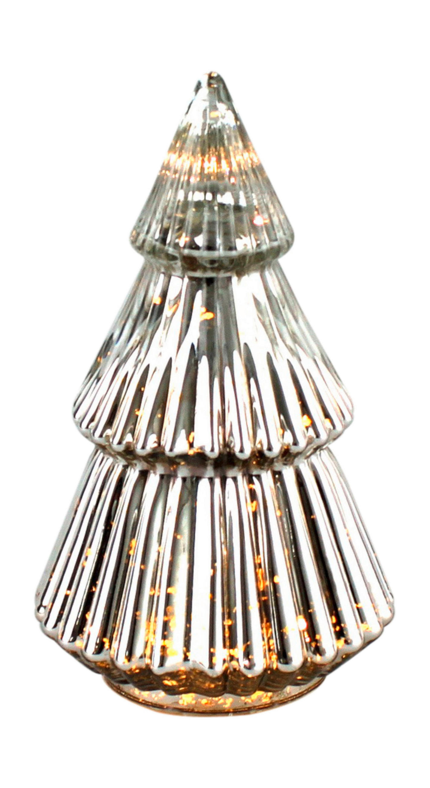 DEKOWEIHNACHTSBAUM  - Silberfarben, LIFESTYLE, Glas (16/28cm) - X-Mas