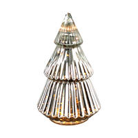 DEKOWEIHNACHTSBAUM  - Silberfarben, LIFESTYLE, Glas (16/28cm) - X-Mas