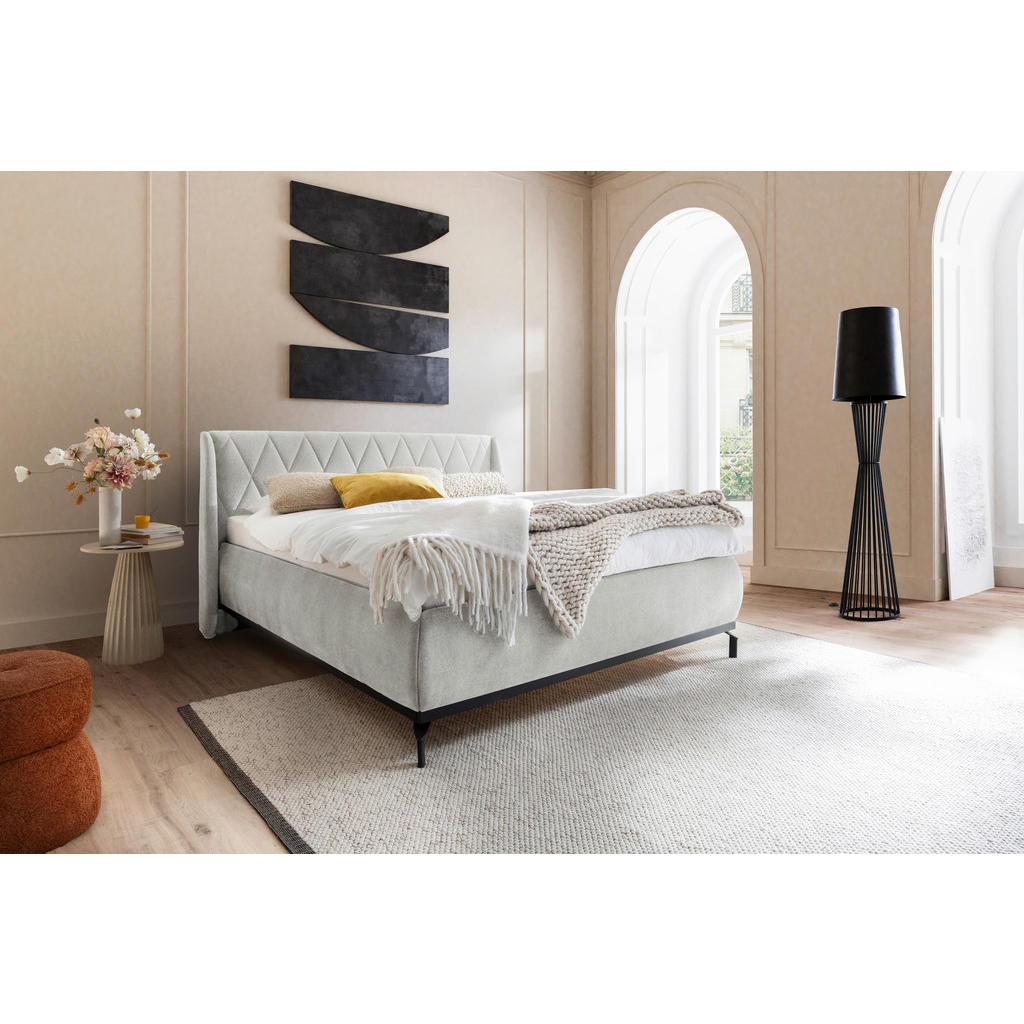 MID.YOU ČALÚNENÁ POSTEĽ, 180/200 cm, taupe