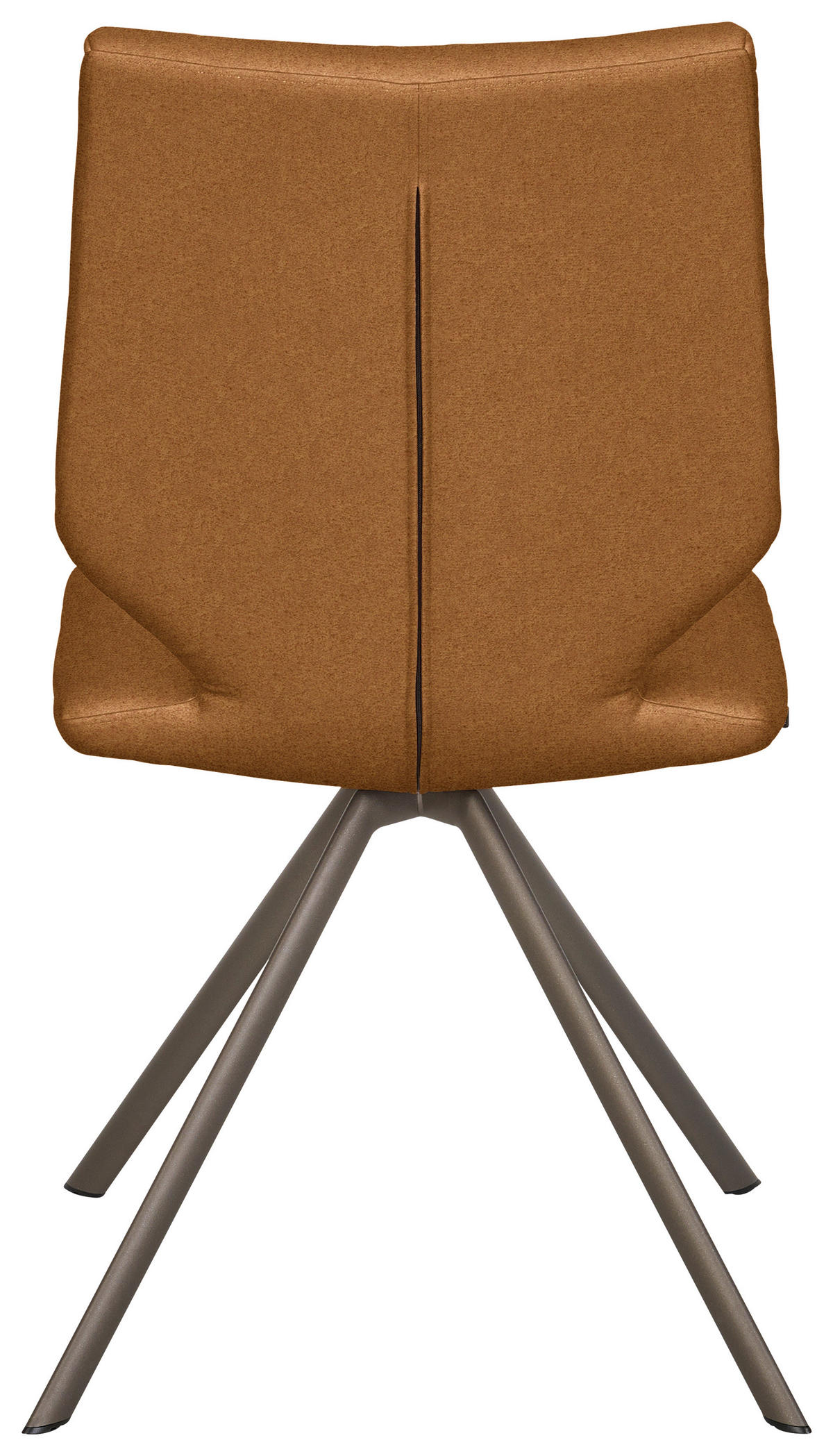 STUHL  Lederauswahl, Stoffauswahl, Typenauswahl Mikrofaser  - Hellbraun/Braun, Design, Textil/Metall (50/92/63cm) - Venjakob