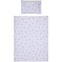 POSTELJINA ZA BEBE  100/135 cm    - siva/bela, Osnovno, tekstil (100/135cm) - My Baby Lou